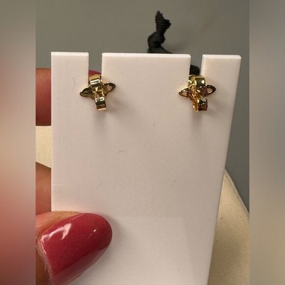 Vivienne Westwood Saturn Earrings Gold Brass New with dustbag - Picture 5 of 6